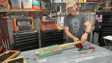 Setting Up A New 3 String Cigar Box Guitar with Mike Snowden Open G Tuning GDG the Peoples Key!