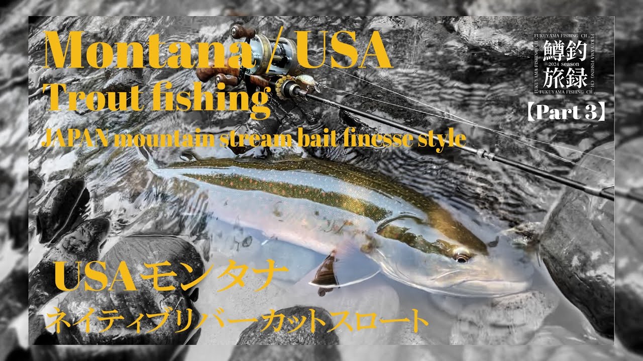 Montana🇺🇸 Trout Fishing Good River Cut Throat - JAPAN mountain