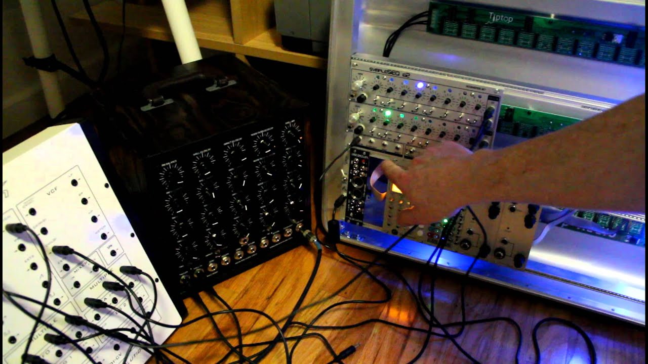 Dual Eurorack SympleSEQ analog sequencer with 5v mods