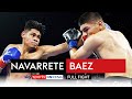 FULL FIGHT! Emanuel Navarrete's BRUTAL KO leaves Eduardo Baez floored in agony! 😱