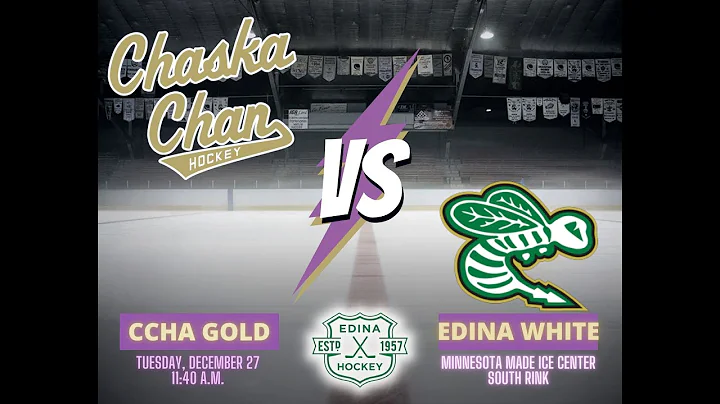 CCHA Bantam B1 Gold vs. Edina White