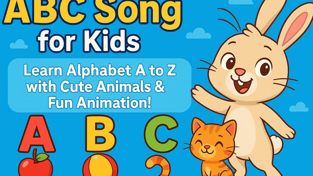 "ABC Song for Kids – Learn Alphabet A to Z with Cute Animals & Fun ...