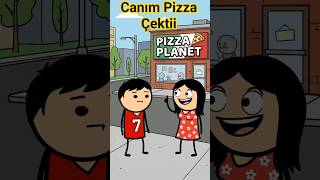 Pizza Yiyelim Çok Açım Dedi Ama Sadece 1 Dilim Yedi...