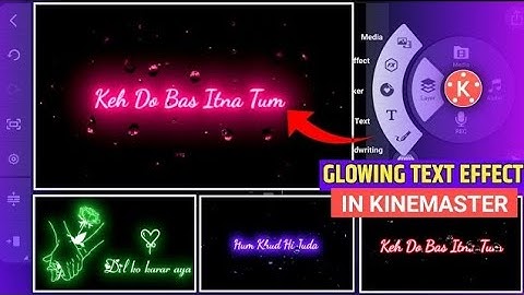 How to Create Glowing Text in Kinemaster |Black Screen Status Kaise banaye |Rain Drop Status 2022