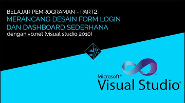 Part 2 basic - Merancang desain form login dan form dashboard di vb.net (visual studio 2010)
