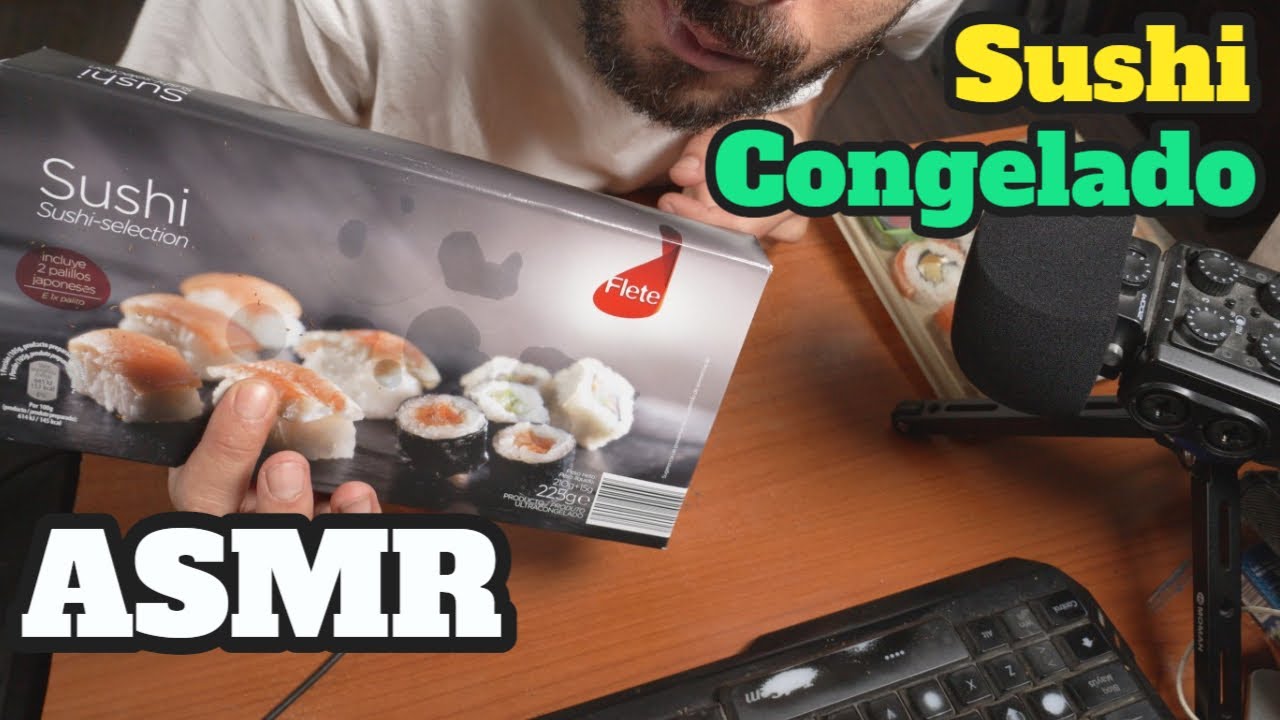 ASMR Comiendo SUSHI Congelado del ALDI | Eating Sounds