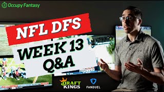 NFL DFS Week 13 Advice: Live Q&A for FanDuel, DraftKings, and Yahoo!