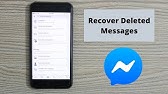 How To Find And Recover Deleted Facebook Messages Youtube