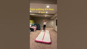 how to do a front walkover and front handspring