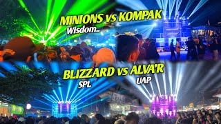 Saling unjuk keHoreg-an BLIZZARD vs ALVA'R AUDIO.. MINIONS vs KOMPAK di karnaval Gampingan pagak