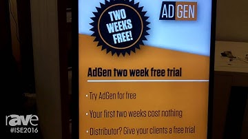 ISE 2016: Adgentv Showcases Digital Signage and Cloud-based Solution