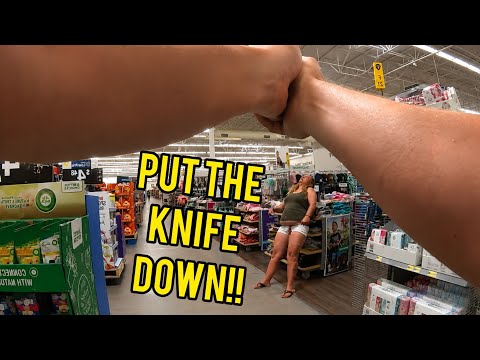 Women with KNIFE got SHOT in Walmart by Police