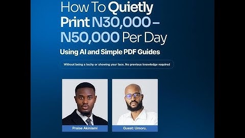 How To Quietly Print N30k - 50K Per Day using AI and Simple PDF Guide