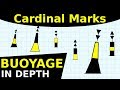 Cardinal marks  buoyage in depth