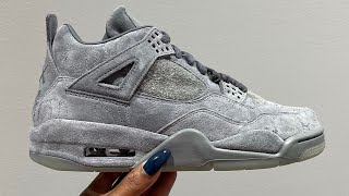 🔥 KAWS x AIR JORDAN 4 RETRO COOL GREY | BEST VERSION | Black Light Review 🔦