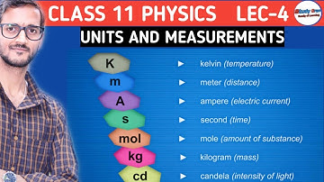 Class 11 Physics। Lec-4। Units and Measurements। Fundamental Quantities। Fundamental Units