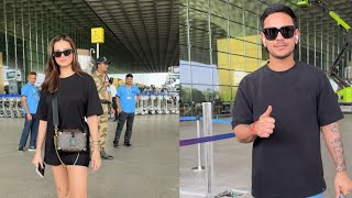 Indian Cricketer Ishan Kishan and Tara Sutaria spotted at Mumbai airport