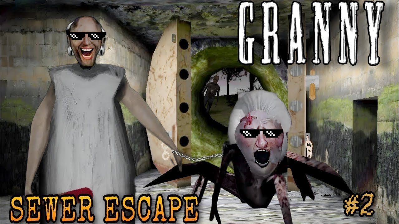 GRANNY SEWER ESCAPE with SPIDER ANGELINA | Lakbhum Gamer