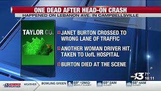 One dead after head-on crash in Taylor County