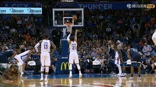 Back-To-Back Airballs By Andre Roberson At The Free Throw Line