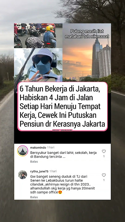 6 tahun kerja di Jakarta, wanita ini putuskan kembali ke kotanya #beritaviral #beritaterkini