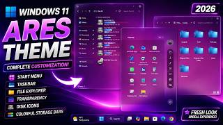 🤯 This ARES Theme Completely Transforms Windows 11! 🔥 | Full Customization Setup (2026) | ®™ |