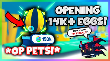 Opening *14K SHINY AXOLOTL EGG* in Pet Simulator X!(OP PETS)