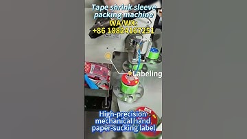 BOPP Tape Sleaving PVC POF PE Film Labeling Heat Shrink Wrapping Packing Machine For Sealing Tape
