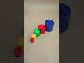 Beautiful Falling Beads from Colorful Wooden Bowls ASMR