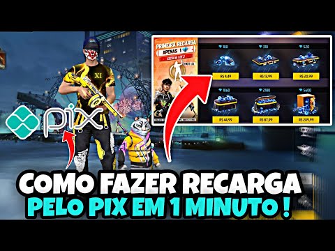 COMO FAZER RECARGA NO FREE FIRE PELO PIX ! COMPRAR DIAMANTES POR PIX  ATUALIZADO 2023 ! PICPAY 