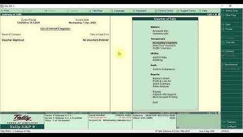 Voucher Approval in Tally