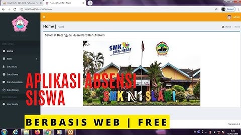 cara membuat aplikasi absensi siswa berbasis web - free #html #mysql #php #javascript