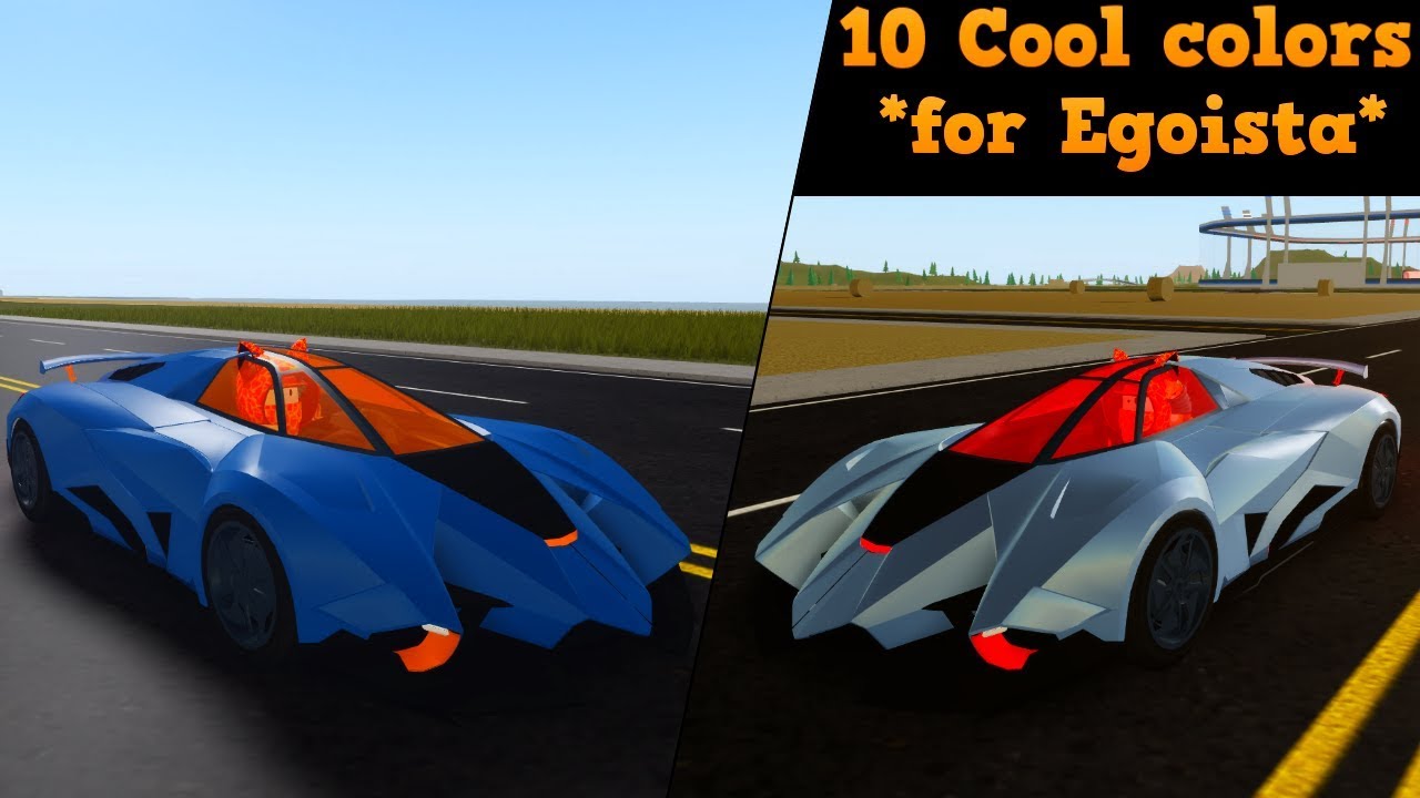 10 Cool Colors For Your Egoista Roblox Vehicle Simulator Youtube - roblox vehicle simulator egoista vs roadster