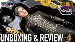 Hot Toys SpiderMan Black & Gold Suit No Way Home Unboxing & Review