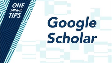 ODU Libraries One Minute Tips: Google Scholar