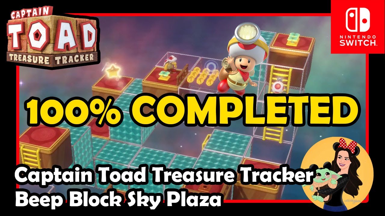 BEEP BLOCK SKY PLAZA GEMS, STAR AND BONUS (Episode 3 Level 3 (3-3)) - Captain Toad Treasure Tracker
