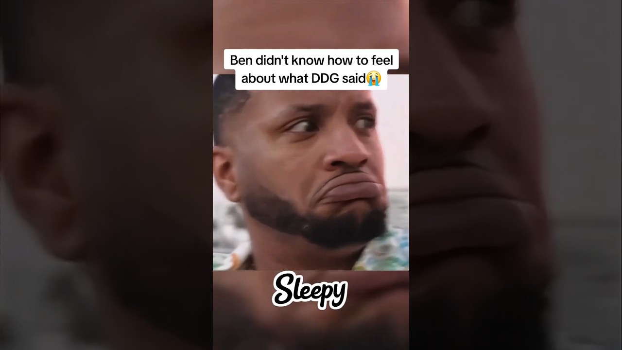 Ben's facial expression says it all😭 