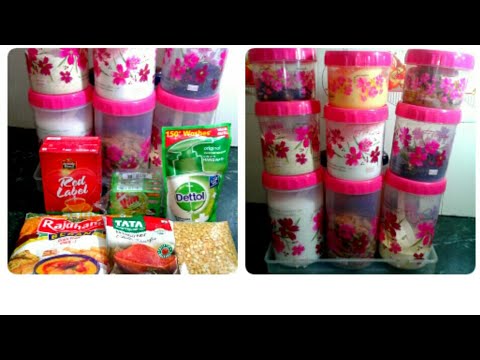 Storage basic ideas for beginners.How to store grocery items in hindi