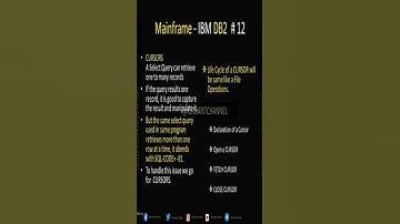 Cursors #mainframes #kumaritchannel