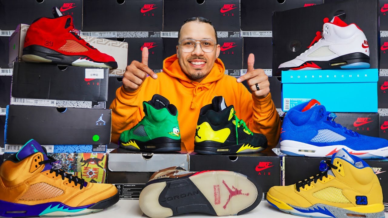 エラージョーダン5足セット My ENTIRE Air Jordan 5 Sneaker Collection (40+ Pairs) - YouTube