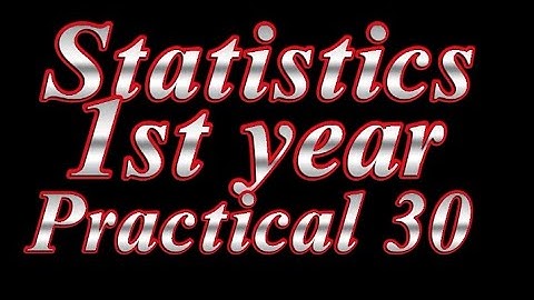 IQRA STATISTICS ICS PART-I PRACTICAL 30 by Success Tips.