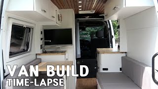 CamperVan Start To Finish / 8 Months in 13 Minutes / Van Build / Time-lapse