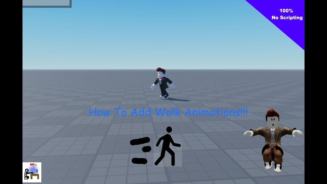 How To Make A Walking Animation In Roblox Studio No Scripting Youtube