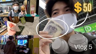Spending 50 Dollars In Sendai Station Arcade Food And More Japan Exchange Student Vlog 5