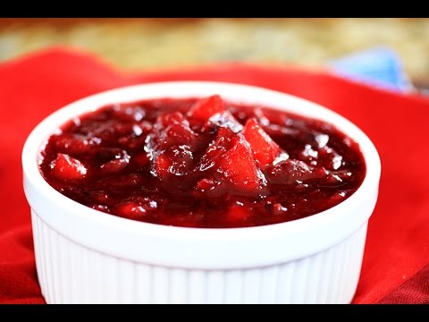Maple & Cider Honeycrisp-Cranberry Sauce | How to make cranberry sauce