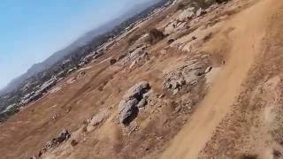 Windy flight and crash with my Bix3