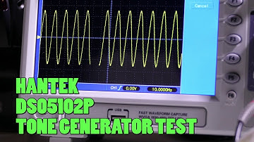 Hantek DSO5102P Oscilloscope tone test