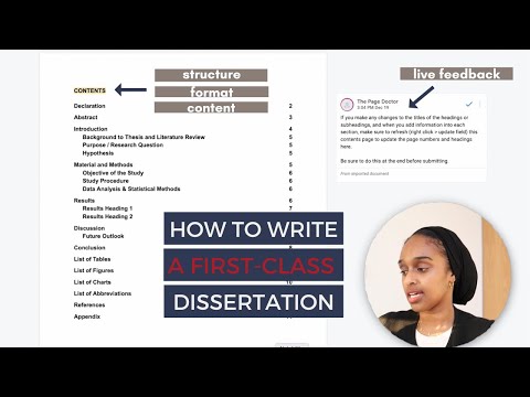 How To Write A First-Class Dissertation in 4 WEEKS | INCLUDING EDITABLE TEMPLATE