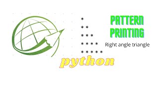 Right angle triangle pattern in python Wealth