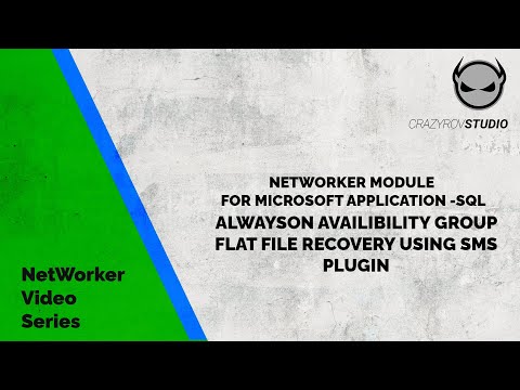 NMM SQL - AlwaysOn AG Database Flat file recovery